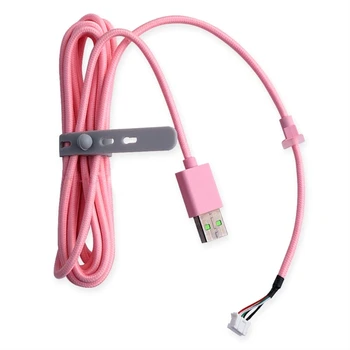 Сменный USB-кабель для наушников, мягкий прочный провод из ПВХ для Razer Kraken Ultimate / 7.1 V2 RGB / V3 Проводной / Kitty Edition