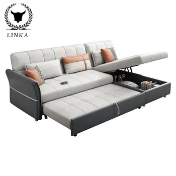 Современный легкий раскладной диван-кровать для домашнего хранения роскошного качества- это очень простой и удобный диван-кровать в гостиной
