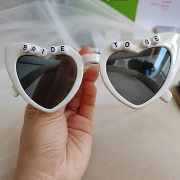 Солнцезащитные очки для мальчишника, Женская команда, Невеста / Будущая Невеста, Очки в белой оправе с буквами, женские трендовые очки для покупок взрослыми