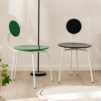 Стул Ins Nordic, Табуретки для домашней косметики, Дизайнерские стулья для магазина чая с молоком, Индивидуальное Удобное Обеденное кресло со спинкой, Модное