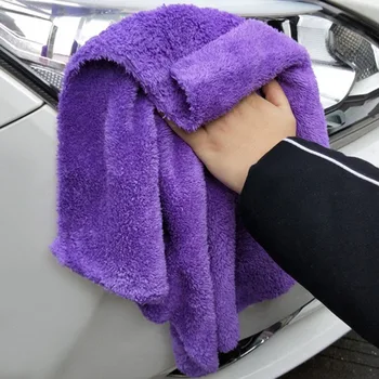 Супер Впитывающая салфетка для мытья автомобиля, полотенце из микрофибры, Ультрамягкое плюшевое полотенце для мытья и сушки автомобиля 40x40cm