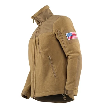 Тактическая зимняя куртка Военная армейская флисовая куртка, теплые камуфляжные рабочие пальто, Мужская теплая одежда, куртка-сафари, Верхняя одежда