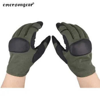 Тактические профессиональные перчатки Emersongear, одежда для рук с полными пальцами, защита рук, Milsim, для охоты, тренировок, пеших прогулок, Ployester OD