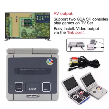ТВ-Версия для 2 Игроков GBA SP С IPS Подсветкой LCD Полный Комплект Для Game Boy Advance SP GBA SP и Предварительно вырезанной оболочкой