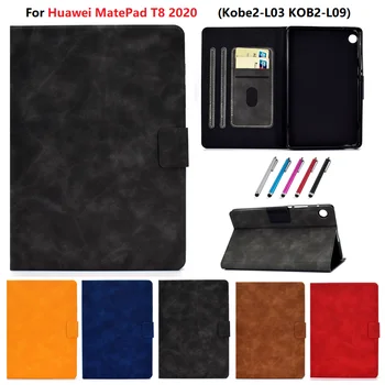 Твердый чехол для планшета Huawei MatePad T8 Tablet 8.0 Case Kobe2-L03 KOB2-L09 Откидная Подставка для Funda Huawei MatePad T8 8