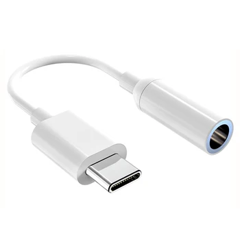 Тип USB C Разъем 3,5 мм Для Наушников Адаптер Типа USB C для Наушников 3,5 мм AUX Аудио Кабель-Адаптер Для Xiaomi Redmi Huawei Oneplus