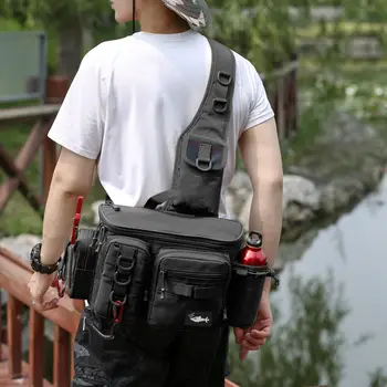 Толстая многофункциональная рыболовная сумка для мужчин, новое издание, рыболовный рюкзак на плечо и через плечо
