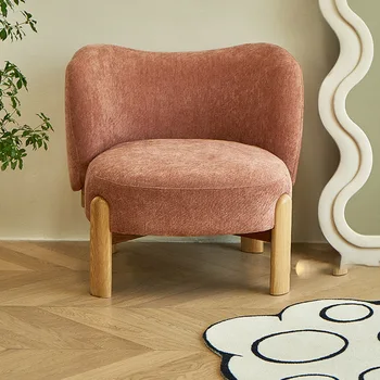 Тронный садовый шезлонг Уникальный стул Современное деревянное бархатное кресло для отдыха в гостиной Модные предметы домашнего обихода Mecedora