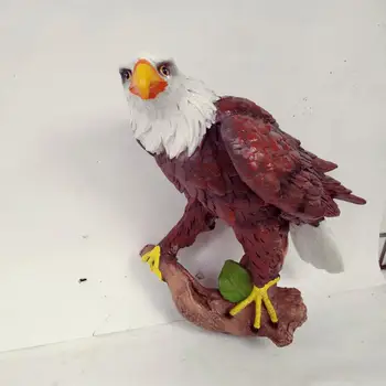 Фигурка орла из смолы, статуэтка, искусственный орел, миниатюры, модель, детская игрушка