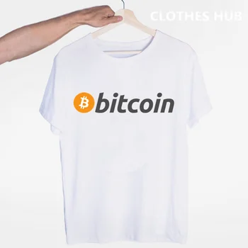 Футболка с оригинальным логотипом Bitcoin, футболка с коротким рукавом и принтом, новые высококачественные мужские футболки