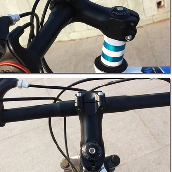 Цельнокроеный Велосипедный вынос руля из алюминиевого сплава, Черный MTB, 35 градусов для штанги 25,4/31,8 мм, часть велосипеда MTB Power Bike