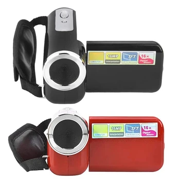 Цифровая Видеокамера высокой четкости H7EC 16X для Мальчиков и Девочек с 2 Дюймовым TFT LC DЭкраном Поддерживает Максимум 32 ГБ Карты памяти
