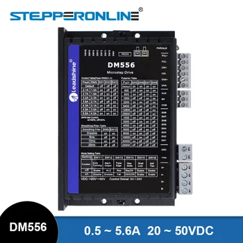 Цифровой Шаговый Драйвер Leadshine DM556 0.5-5.6A 20-50VDC для 2шт Контроллера Шагового Двигателя Nema 23, 24