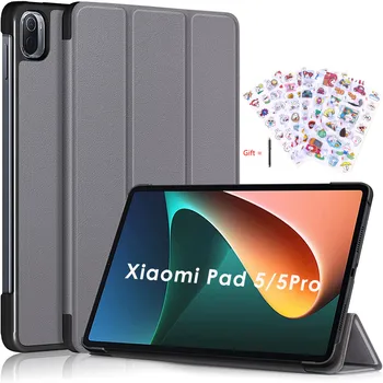 Чехол для Xiaomi Pad 5 /Pad 5 Pro 11 дюймов 2021 Тонкий кожаный чехол для планшета с подставкой Защитный магнитный чехол Smart Folio Cover