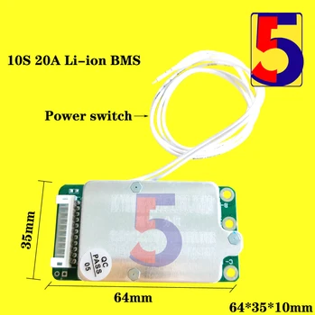 Чехол для аккумулятора Ebike Hailong BMS 10S20A-13S20A-14S20A + Power S witch для Polly Battery case BMS 10S/13S/14S 20A 18650 Литий-ионный BMS