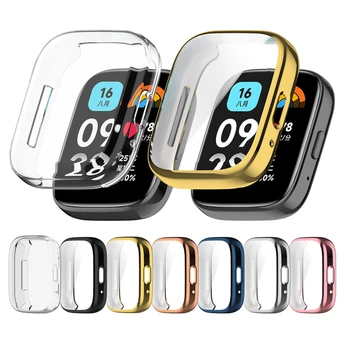 Чехол для часов Redmi Watch 3 Молодежной версии / Watch3 Lite / Watch3 Active Smart Watch Мягкое Силиконовое Покрытие TPU Защитное Full C