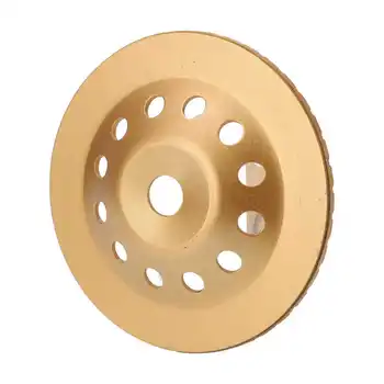  Шлифовальный круг, шлифовальный диск золотого цвета, высокая эффективность, не ржавеет, Стабильный отрезной круг для бетона, мрамора