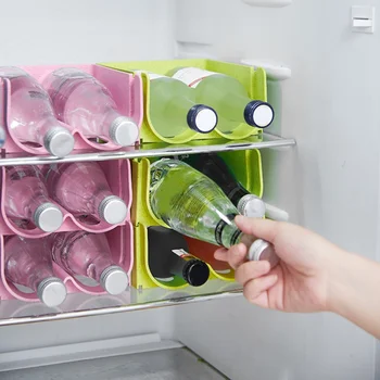 Штабелируемый стеллаж для хранения стеклянных пивных бутылок, держатель для напитков, ящик для холодильника, коробка для напитков, консервный диспенсер, компактный лоток