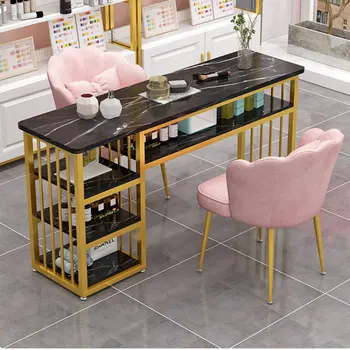 Японский маникюрный стол и набор стульев Fashion Ins, двойные маникюрные столы, салонная мебель, Профессиональные Маникюрные столы для салонов красоты