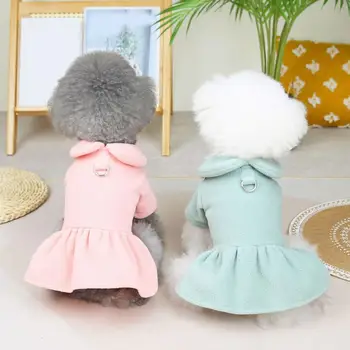 Красивая юбка-поводок для домашних животных, Дышащая одежда для домашних животных, Яркое Цветное платье для принцессы для домашних животных
